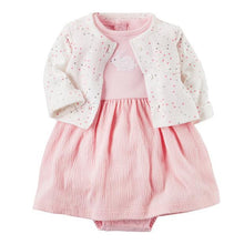 2018 Spring autumn Baby Girls Clothing Sets Newborn Baby girl Clothes Roupa Infant Jumpsuits Cotton Baby dresses 2 pieces set