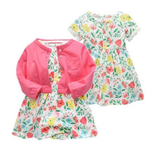 2018 Spring autumn Baby Girls Clothing Sets Newborn Baby girl Clothes Roupa Infant Jumpsuits Cotton Baby dresses 2 pieces set