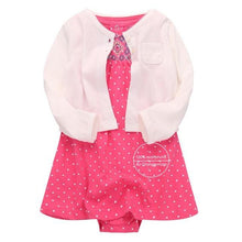 2018 Spring autumn Baby Girls Clothing Sets Newborn Baby girl Clothes Roupa Infant Jumpsuits Cotton Baby dresses 2 pieces set