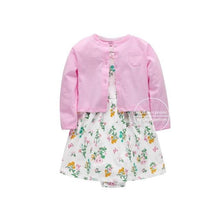2018 Spring autumn Baby Girls Clothing Sets Newborn Baby girl Clothes Roupa Infant Jumpsuits Cotton Baby dresses 2 pieces set