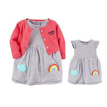 2018 Spring autumn Baby Girls Clothing Sets Newborn Baby girl Clothes Roupa Infant Jumpsuits Cotton Baby dresses 2 pieces set